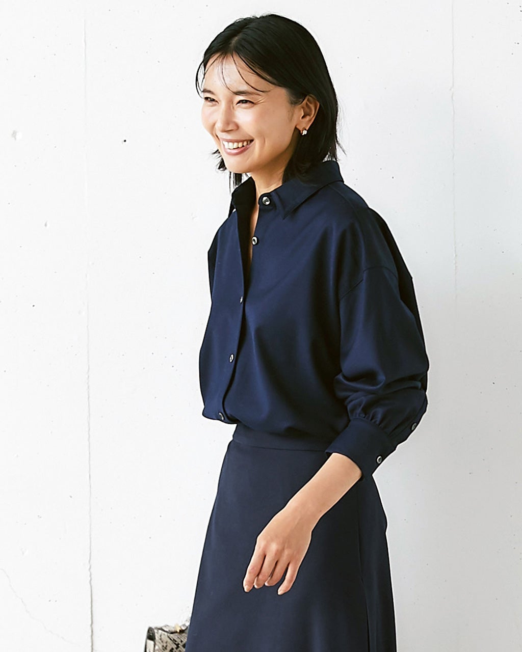 ウールサキソニー・フォルムシャツ/DoCLASSE