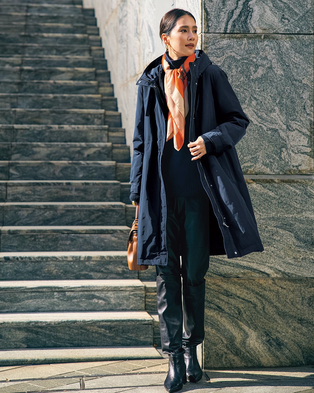 マジカルサーモ・グログランコート／立体フード/DoCLASSE