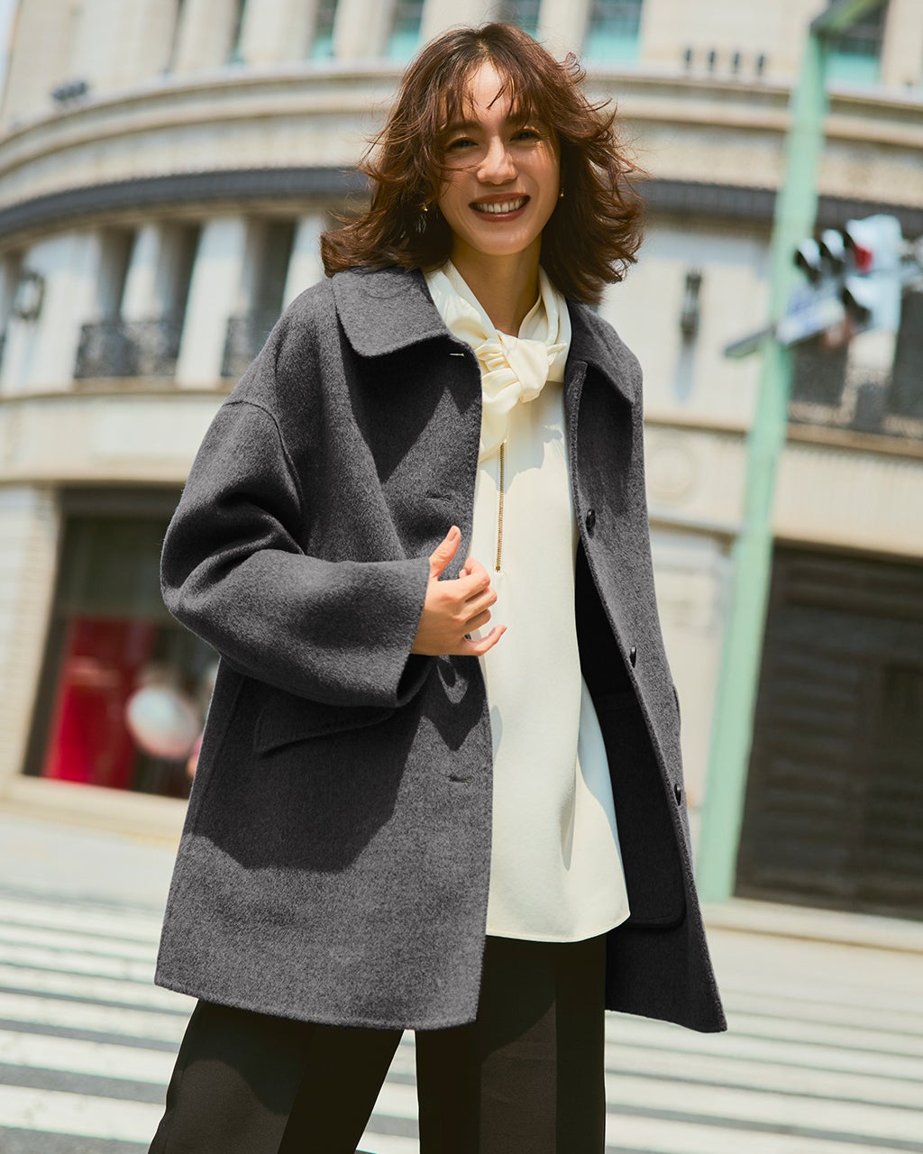 ピュアウールリバー・ミドルステンコート/DoCLASSE