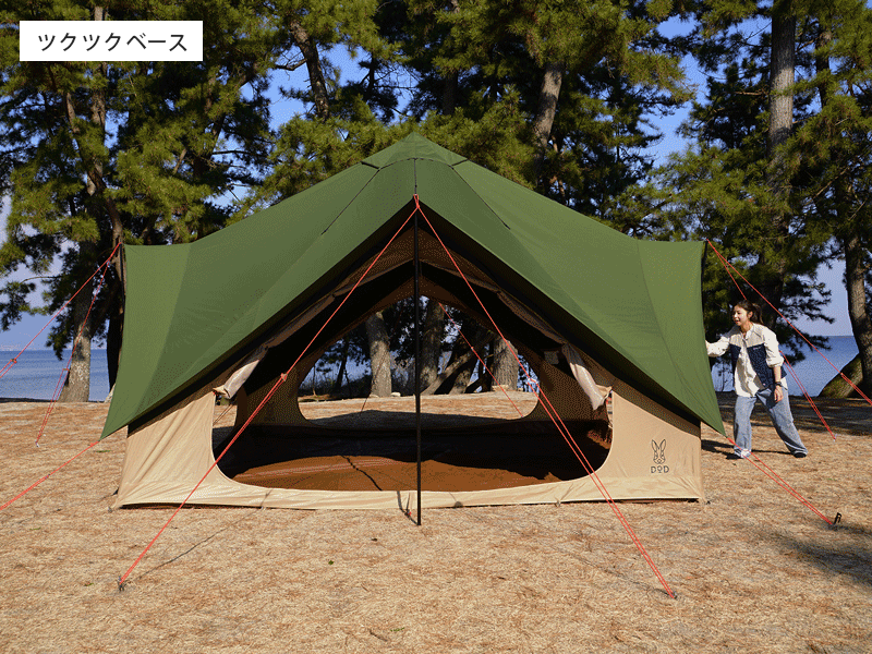 八角形と四角形でどう変わる？タケノコテント2とツクツクベースを徹底