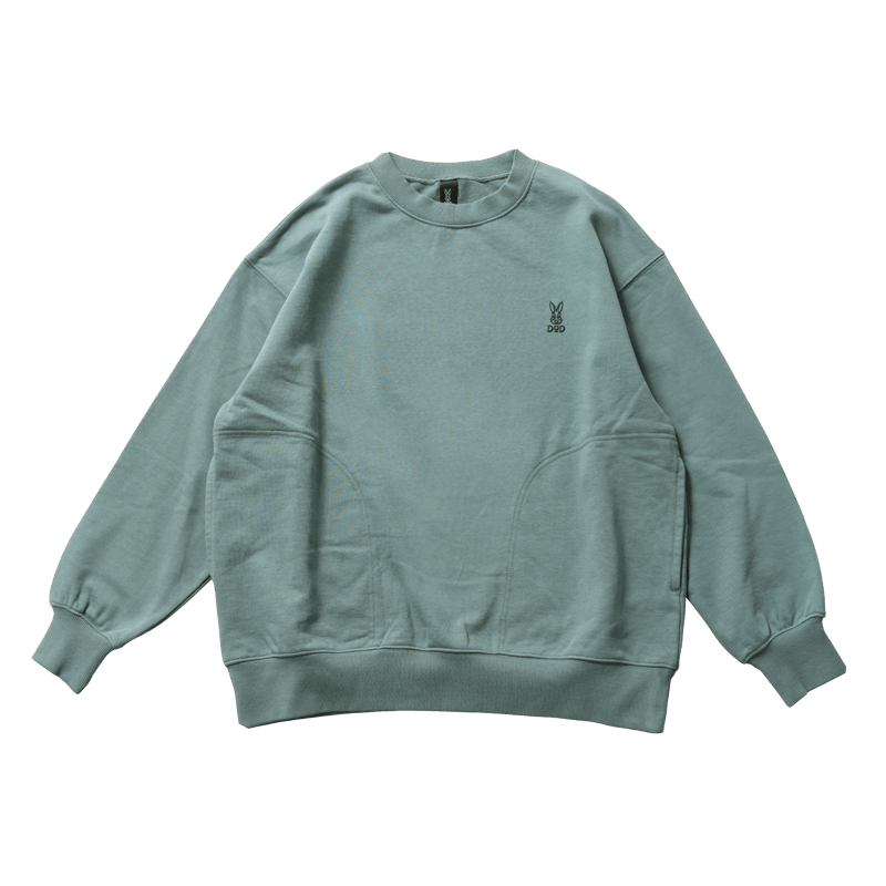 ウサロゴスウェット（アイボリー/ブルーグレー/シックオリーブ