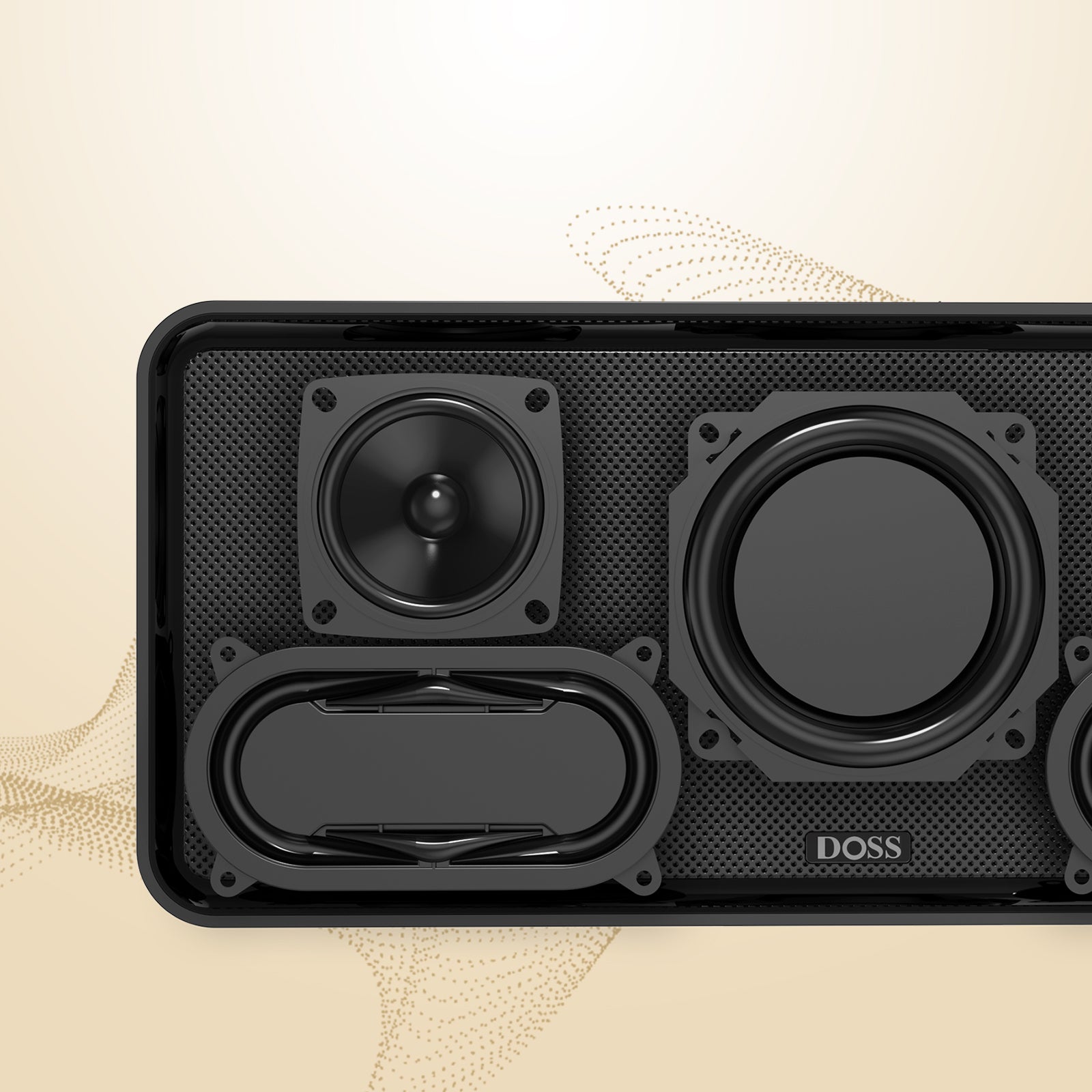 Doss SoundBox XL Wireless Speakers for Home- Black