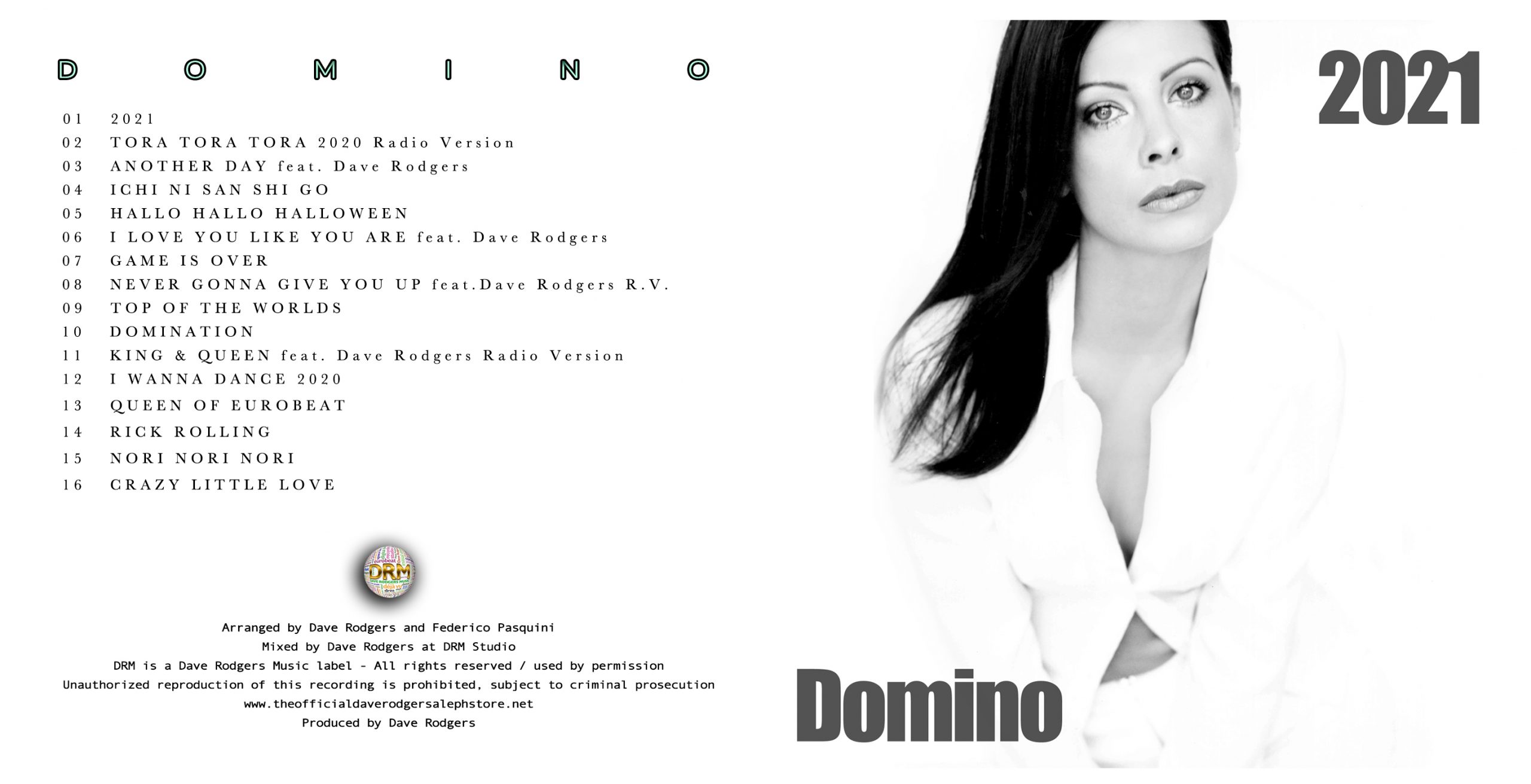 2021 Album by Domino (Audio CD-R + Downloadable) – Dave Rodgers Music