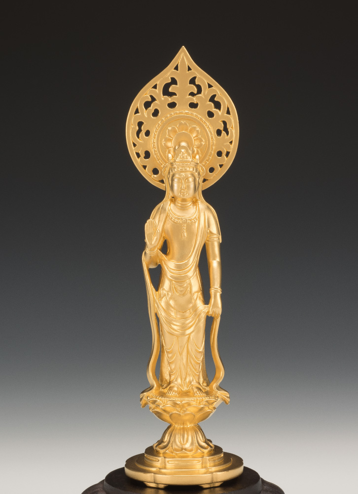 純金製 聖観音菩薩像 立像（大）- 三宝堂オンラインショップ