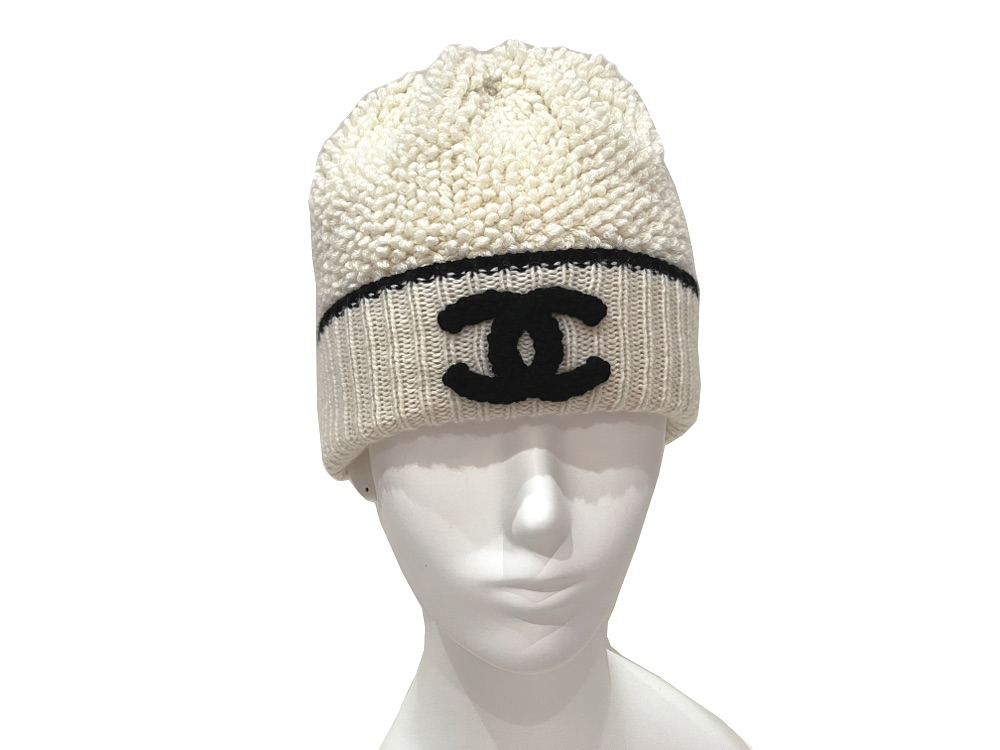 CHANEL ニット帽 ビーニー シャネル ココマーク CHANEL