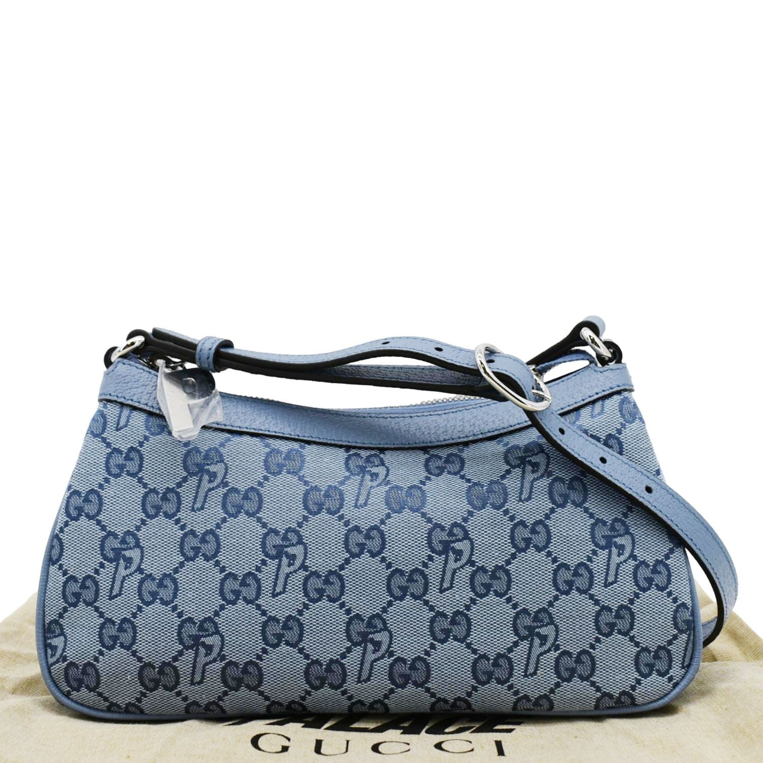GUCCI X Palace Half Moon Mini GG-P Canvas Shoulder Bag