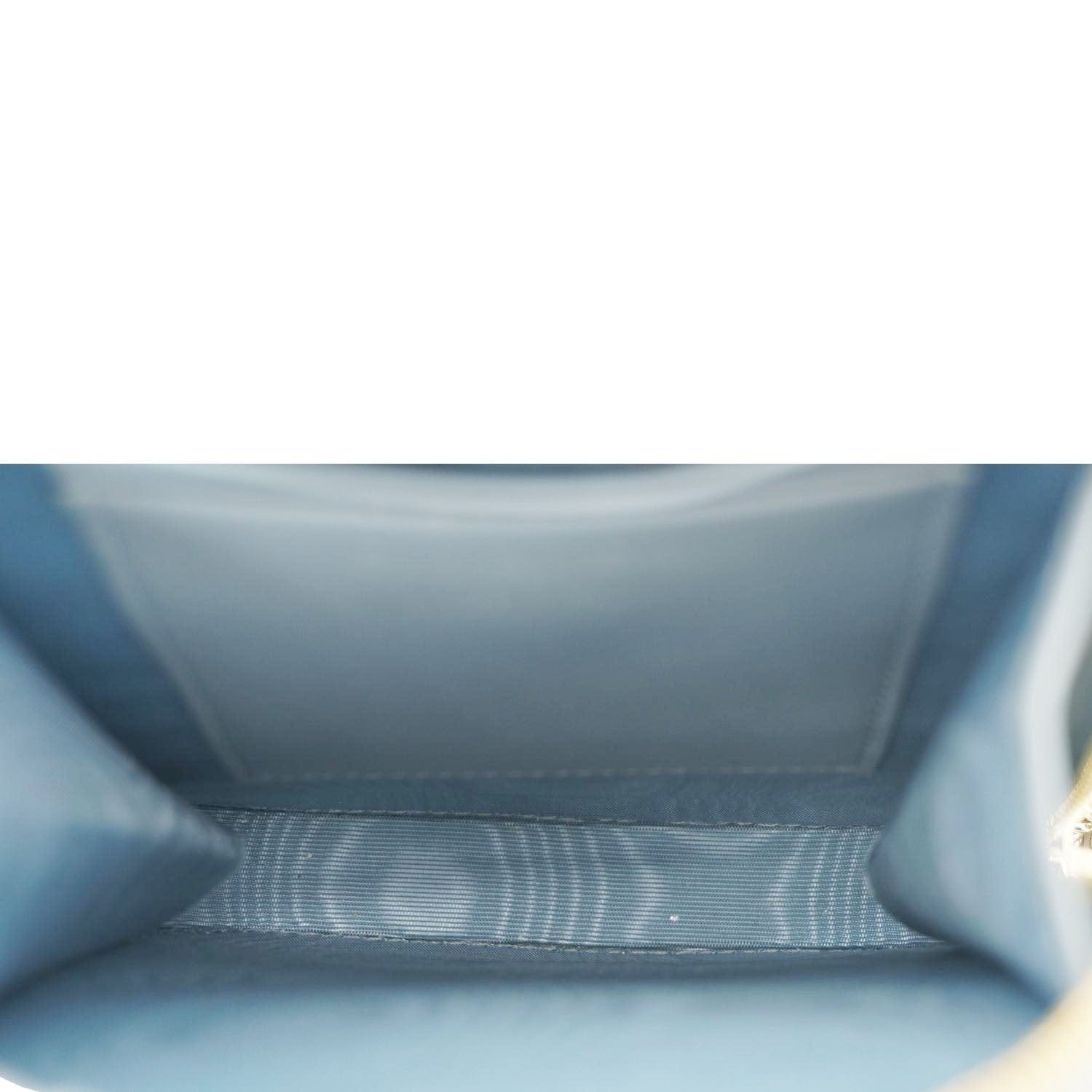 CHRISTIAN DIOR Lady Dior Call'in Cannage Leather Phone Holder Blue