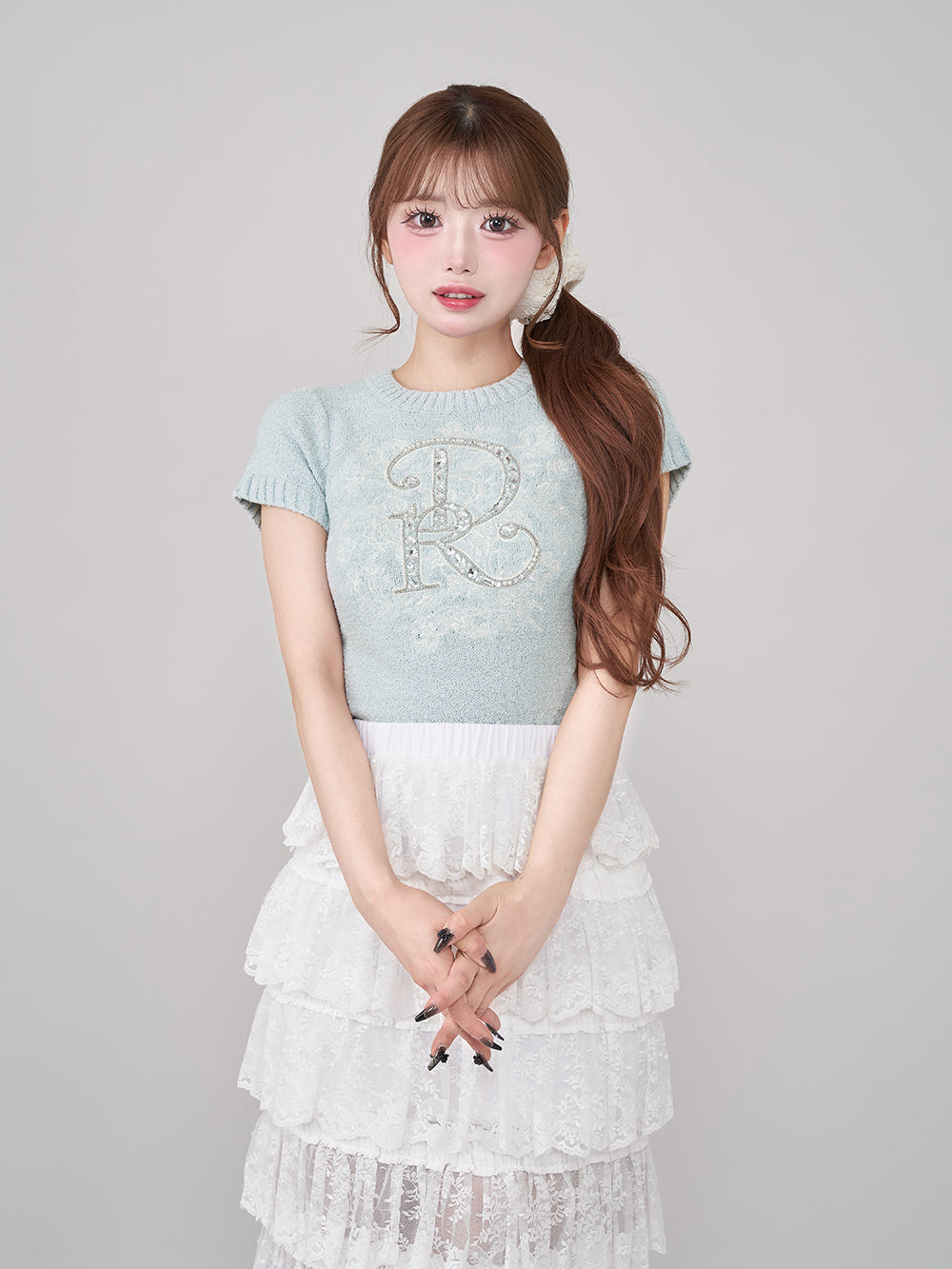 チェックジャガードノースリニットミニワンピース – Darich (ダーリッチ)