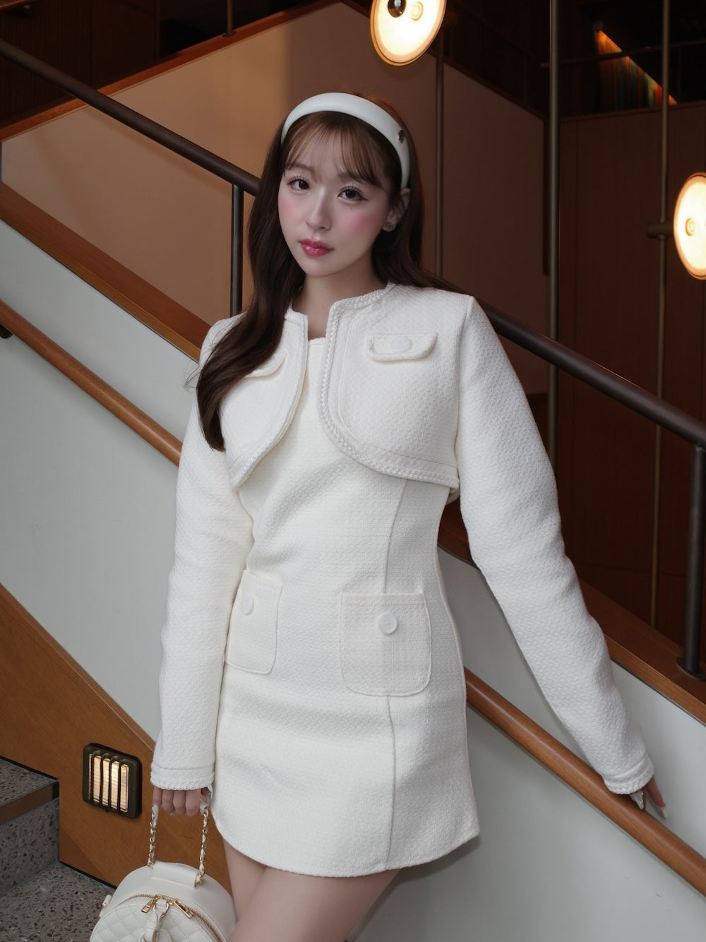 ツイードアンサンブルノースリミニワンピース – Darich (ダーリッチ)