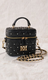 ゴールドパーツ】キルティングパールスクエアミニバッグ – Darich