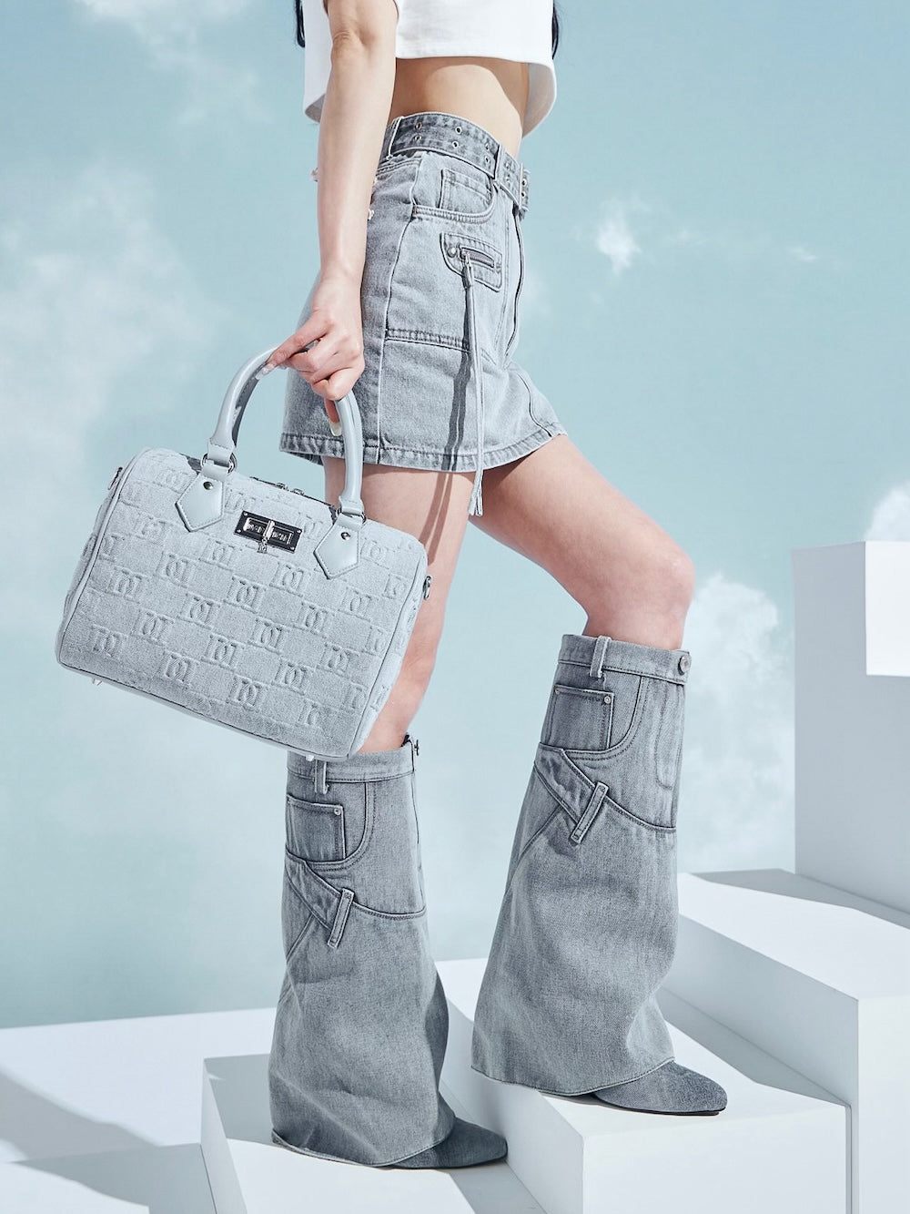 デニムカバーロングブーツ – Darich (ダーリッチ)