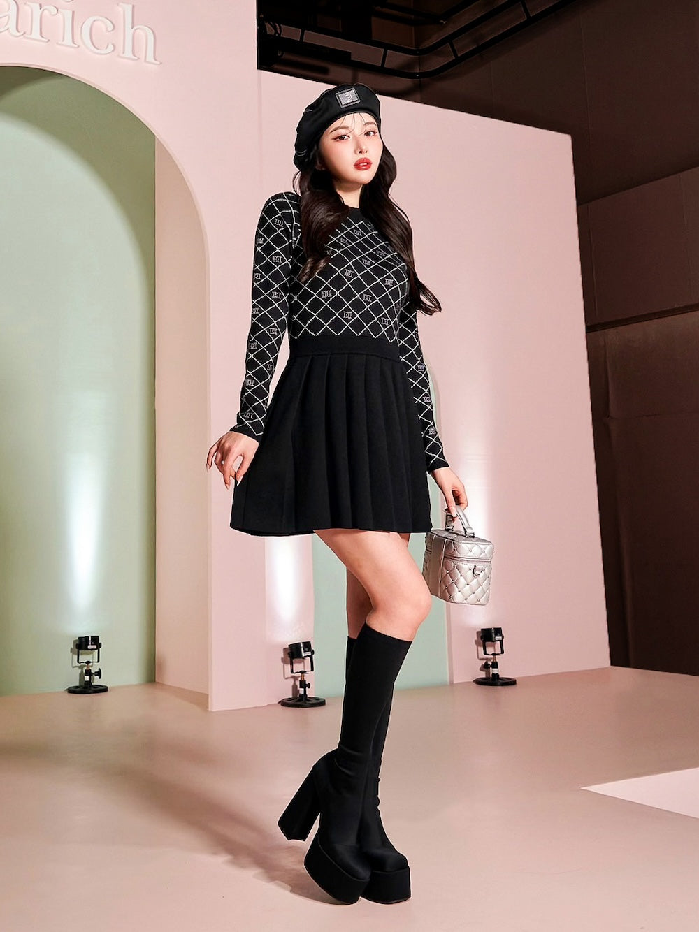 ダイヤロゴニットミニワンピース – Darich (ダーリッチ)