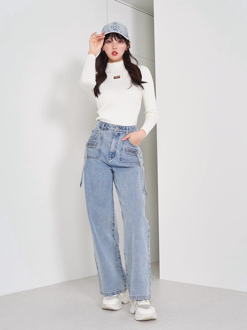 プレートカラーリブニットトップス – Darich (ダーリッチ)