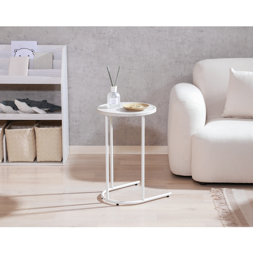 Chamill サイドテーブル ホワイト 50719 不二貿易 木製テーブル