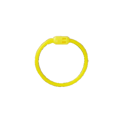 シリコンリング PKE-103 ニッサチェイン ゴム素材 全長約100mm 黄