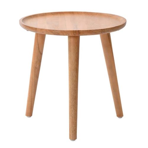 チーク無垢材 サイドテーブルT080XP T080XP サンフラワーラタン 木製