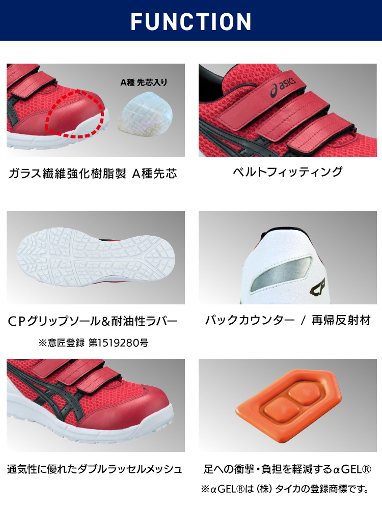 ウィンジョブCP202 クラシックレッド×ブラック FCP202.239025.5 25.5cm