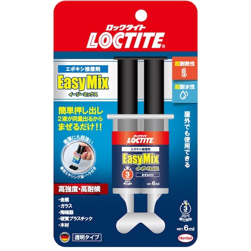 高強度エポキシ接着剤 2液タイプ イージーミックス 透明 6ml