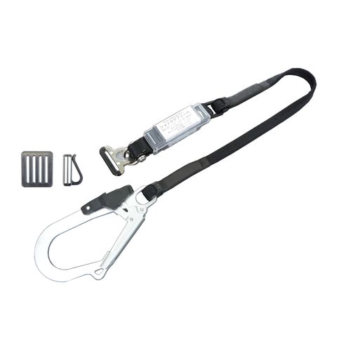 胴ベルト型二丁掛け用追加ランヤード 平綱ロープ TSN-SD(100)セットABL