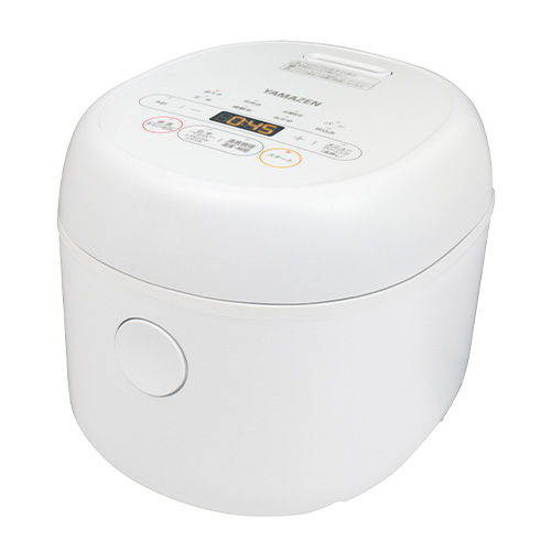 マイコン式炊飯器 3合炊き YJR-DM051(W) YAMAZEN 炊飯ジャー ホワイト