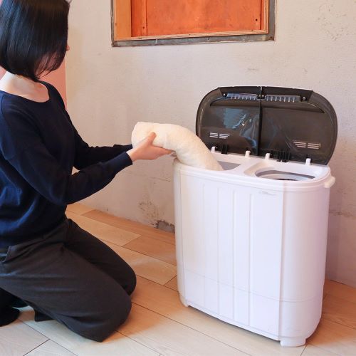 小型二槽式洗濯機「別洗いしま専科」3 STTWAMN3 THANKO 洗濯機