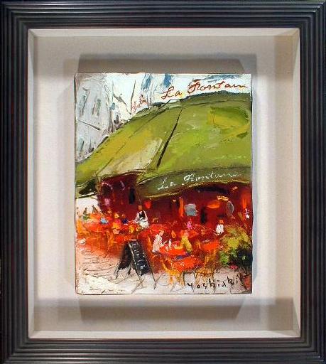 松井ヨシアキ 隅田川と桜 S20 油絵 松井ヨシアキ 隅田川と桜 S20 油絵