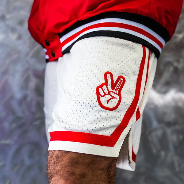 Deuce 2.0 Shorts | Cream/Red – Deuce Brand