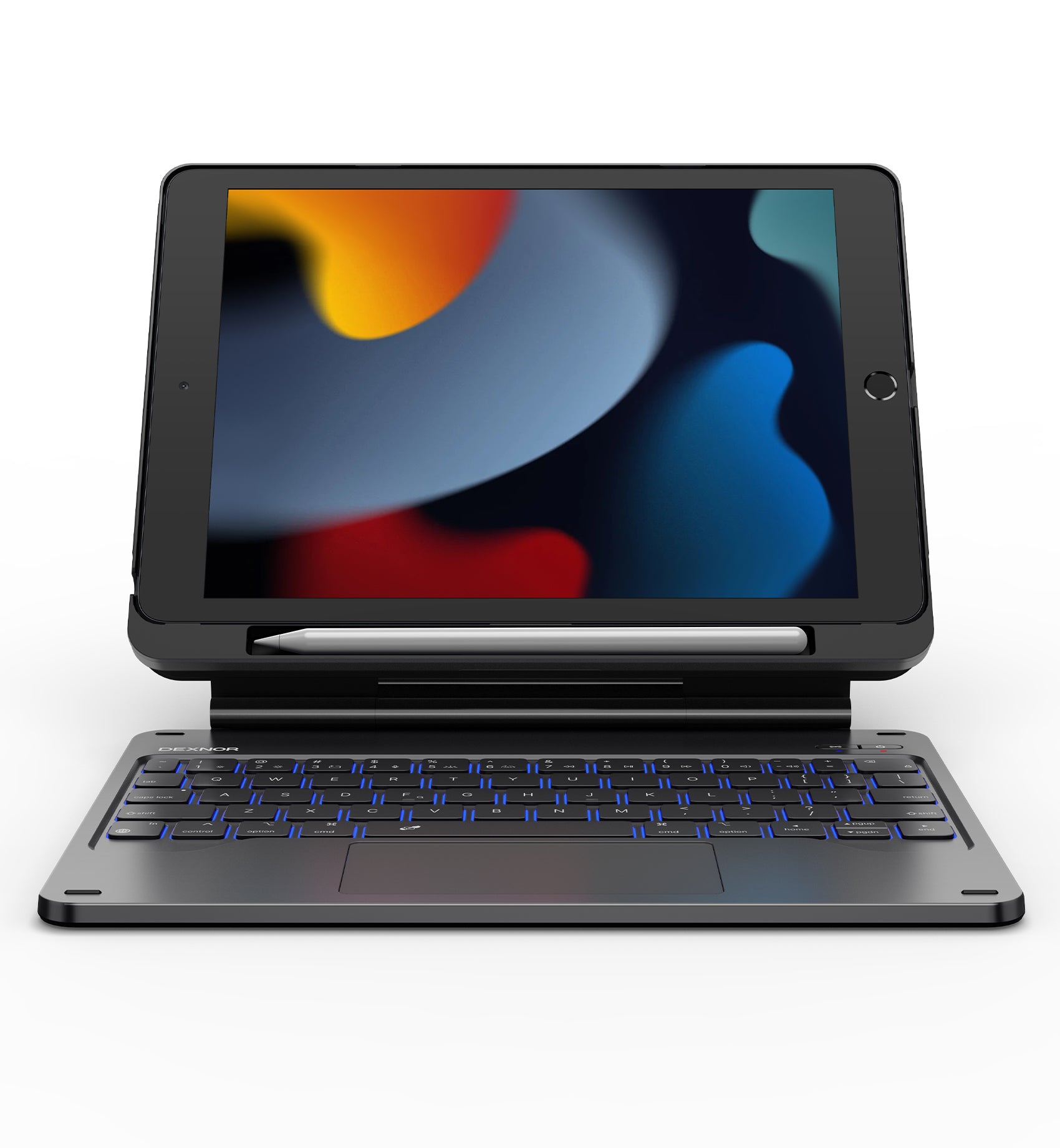 Dexnor Keyboard Case For iPad 8th Gen With Trackpad Pen Holder