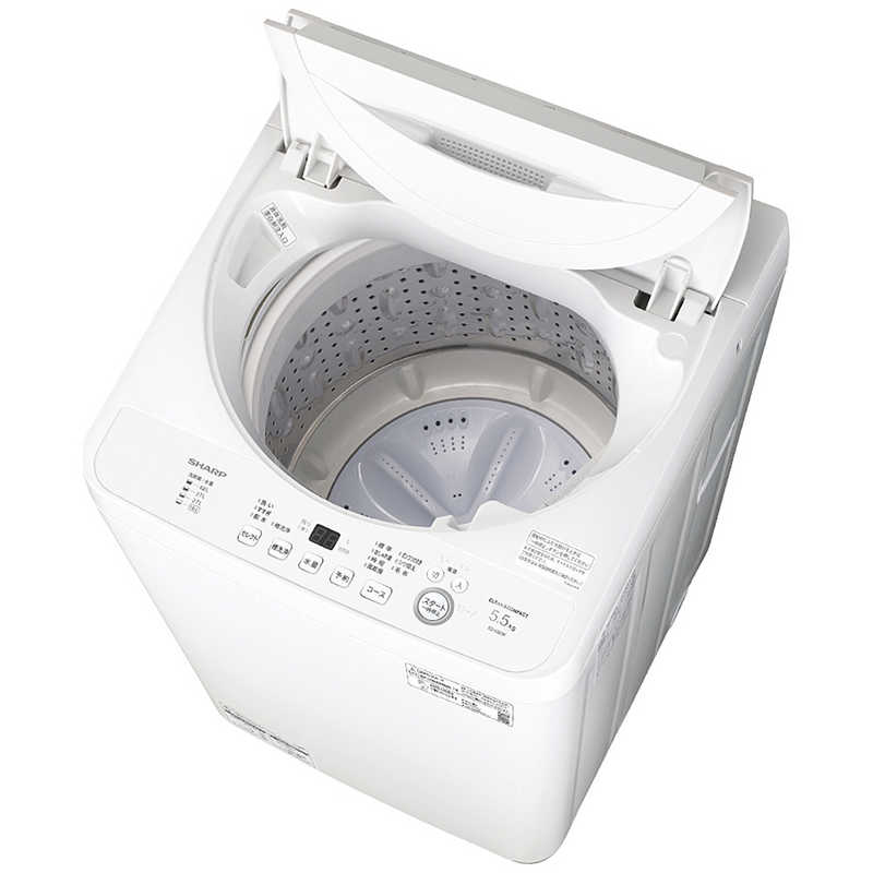 デンキチWeb / シャープ SHRP 全自動洗濯機 5,5kg ホワイト系 ES-GE5K-W