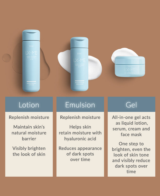 LX-ME Brightening Kit - Hydrating & Brightening Starter Trio | DHC