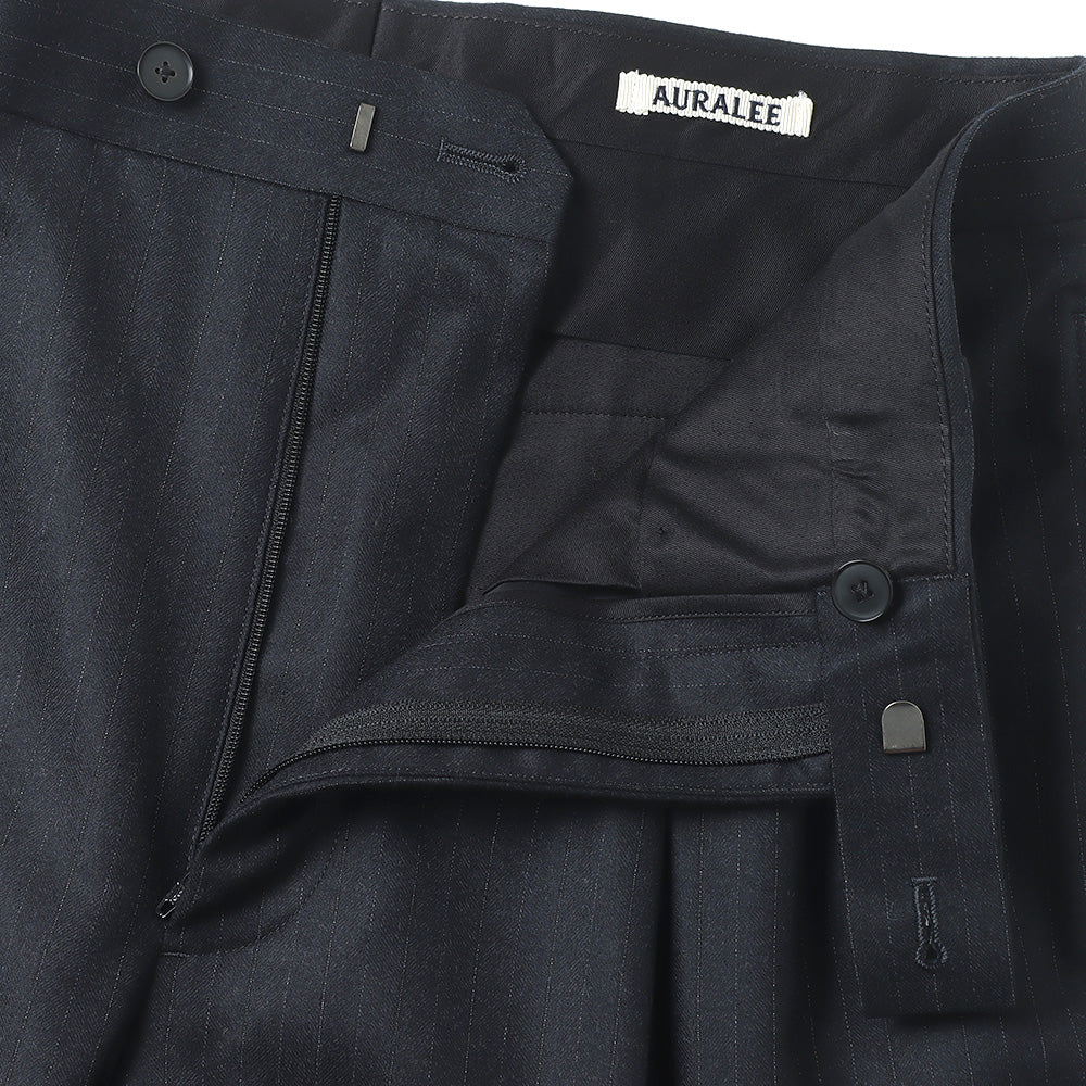 AURALEE(オーラリー)WOOL FULLING FLANNEL STRIPE SLACKS A24AP02HC