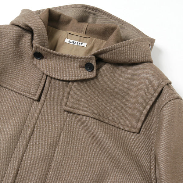 WOOL SILK MELTON DUFFLE COAT (A9AC02SN) | AURALEE / ジャケット
