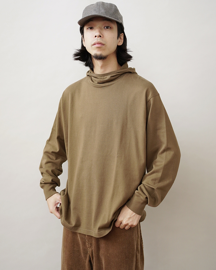 HOODED LS TOP / KHAKI | PHIGVEL(フィグベル) | SWEAT | Dice&Dice