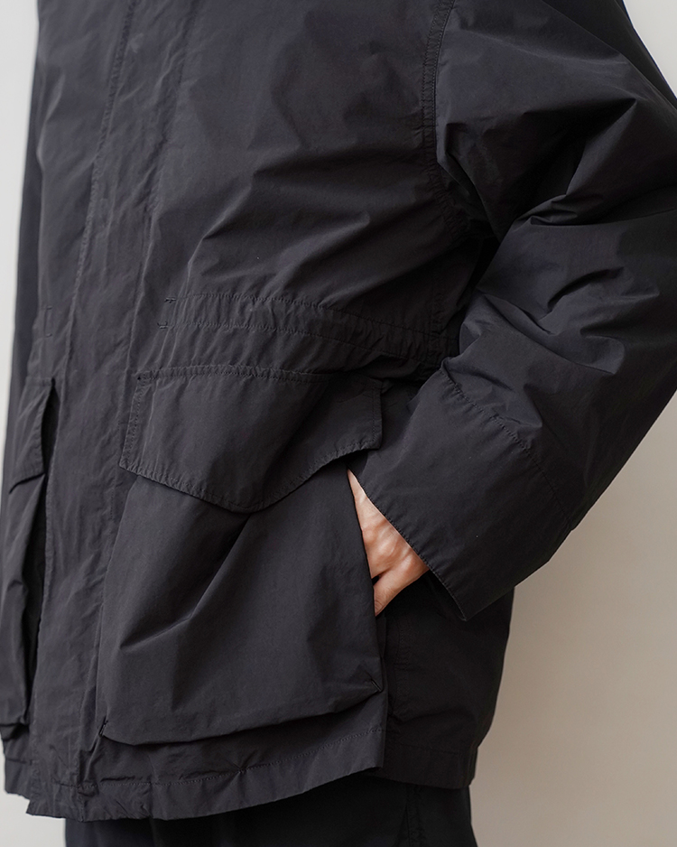 AIR WEATHER FIELD COAT / BLACK | ATON (MEN)(エイトン) | OUTER WEAR