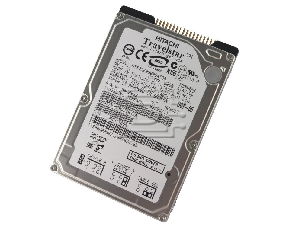 08K0869 / HTS726060M9AT00 Hitachi Laptop Hard Drive