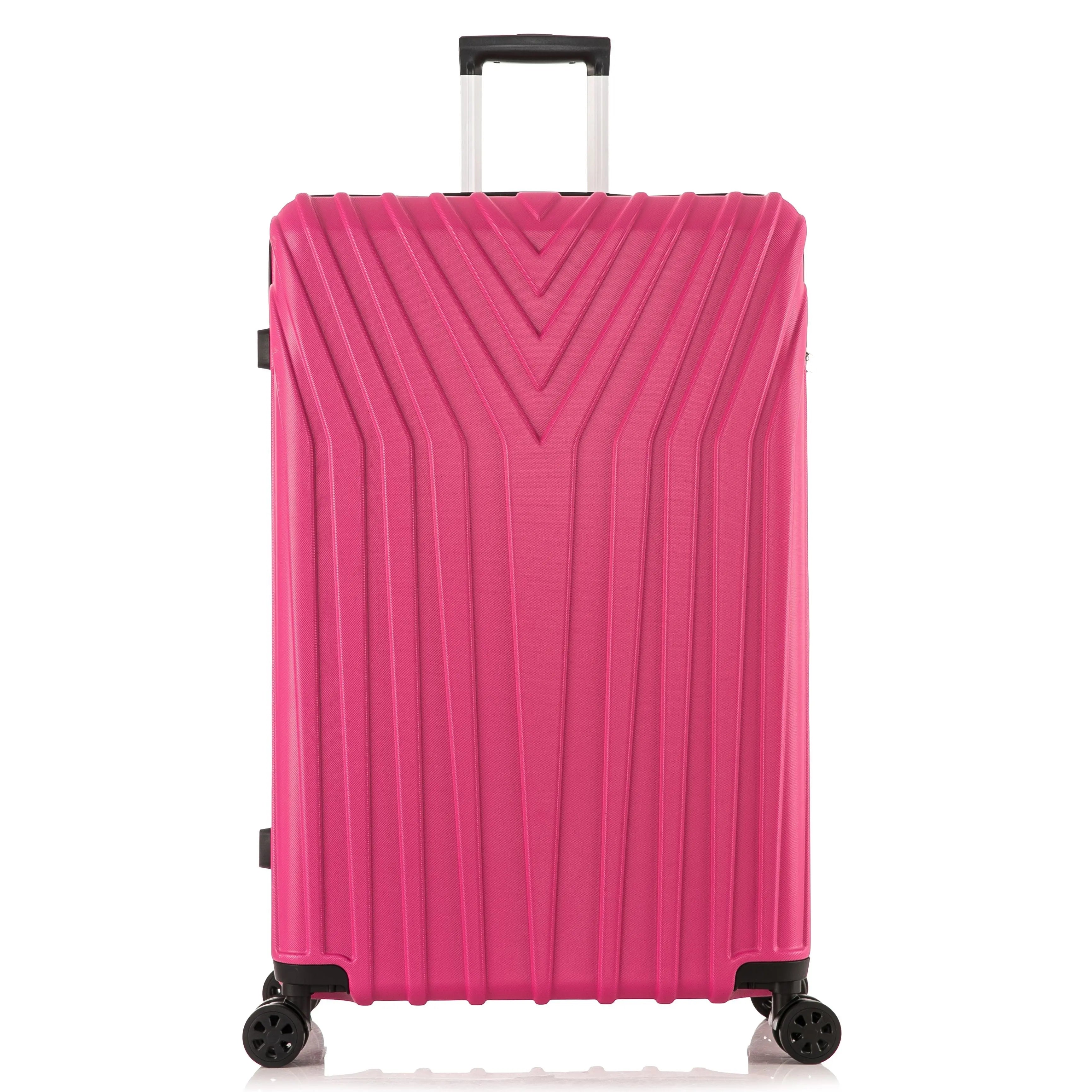 Medium Suitcase – Lightweight Hardshell 4 Wheel Travel Luggage 15