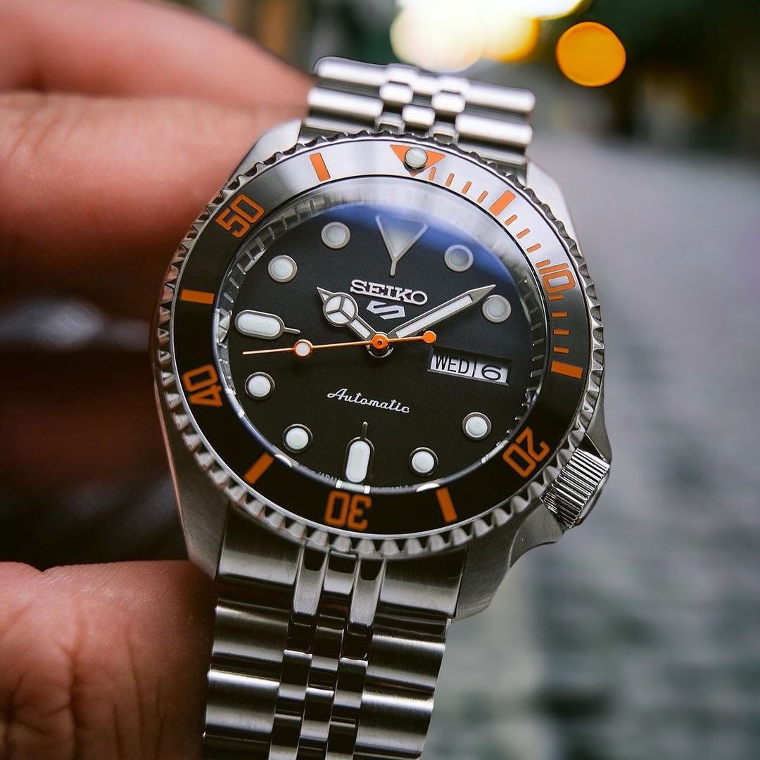 Ceramic Insert - 007 Sub Black X Orange - DLW WATCHES