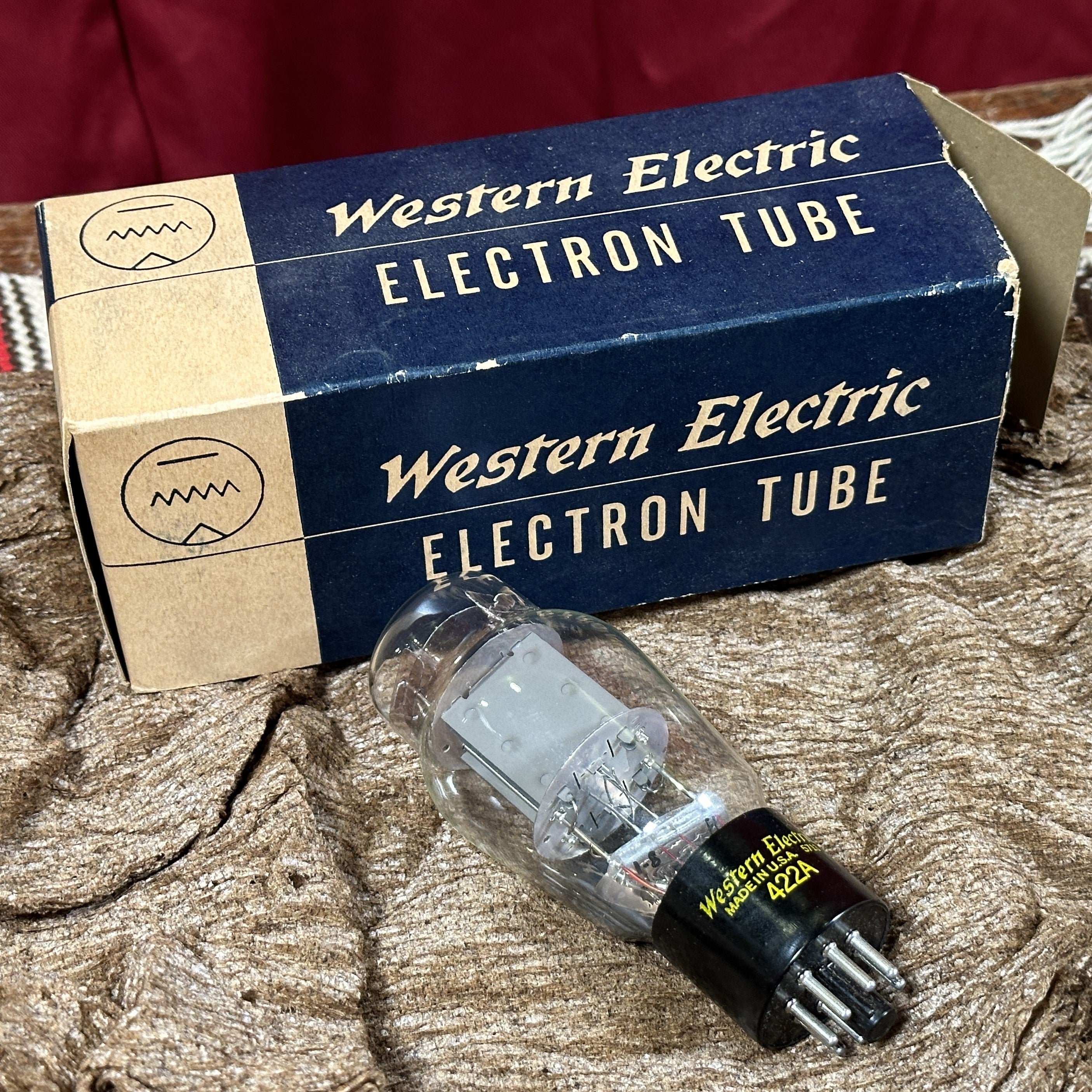 NOS Western Electric 422A Rectifier Tube Duet w/ Original Boxes