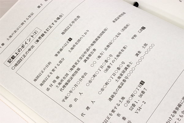 登記官・土地家屋調査士必携の表示登記申請手続の決定版『事例式 表示
