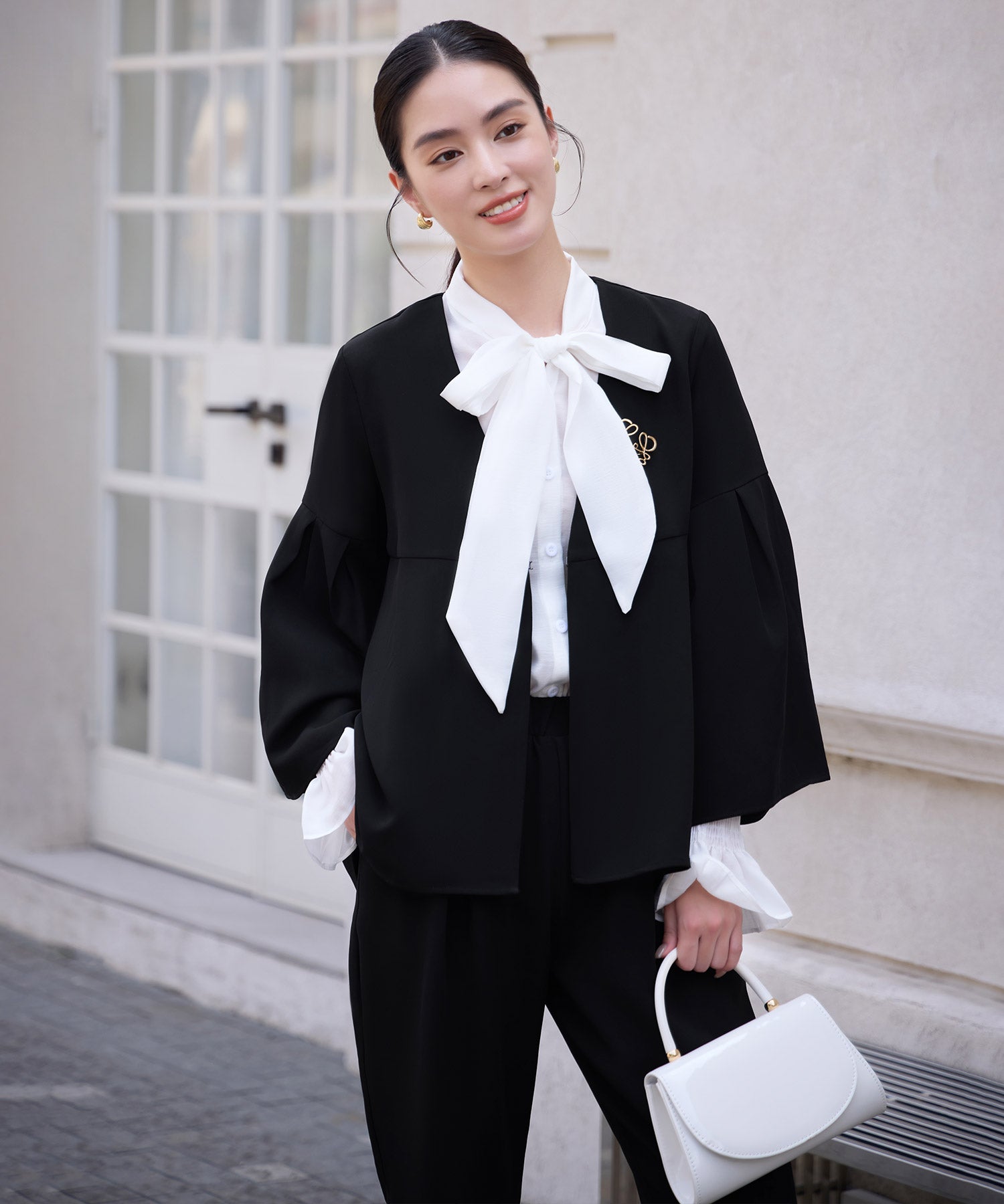 セットアップ 2点セット クロップドパンツcy88623 ブラック – [公式