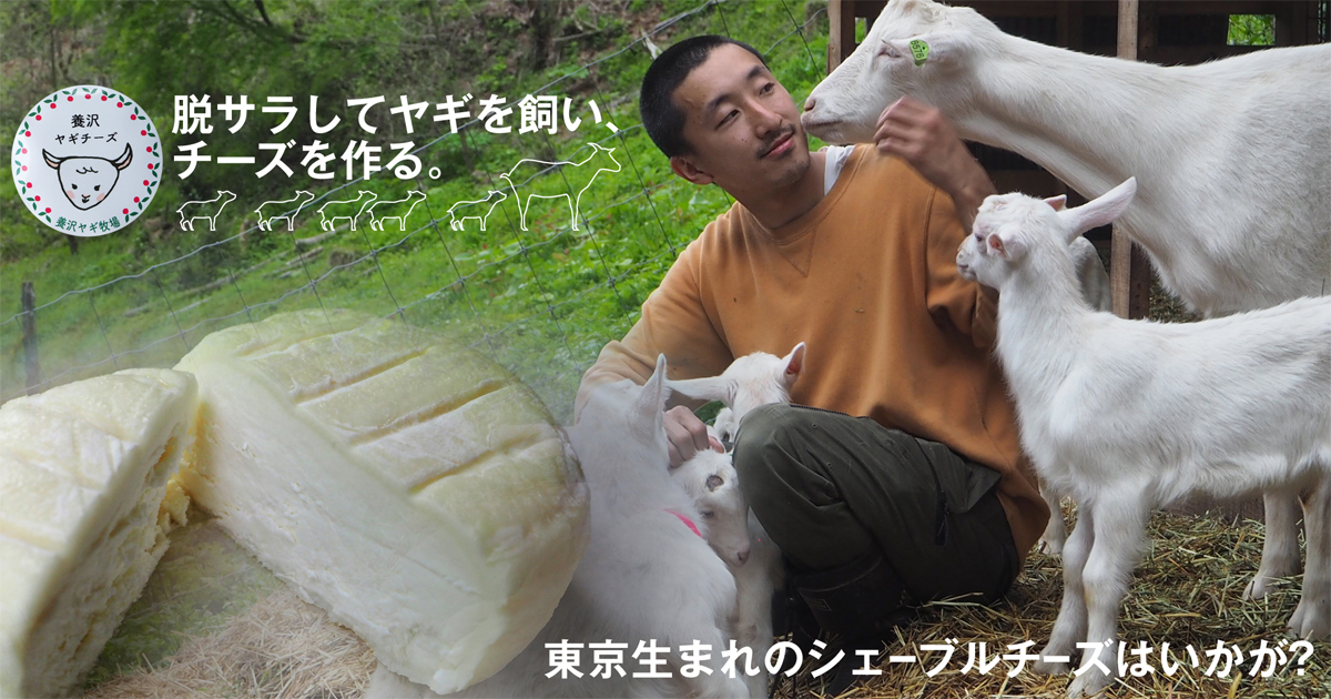 脱サラしてヤギを飼い、チーズを作る。東京生まれのシェーブルチーズは