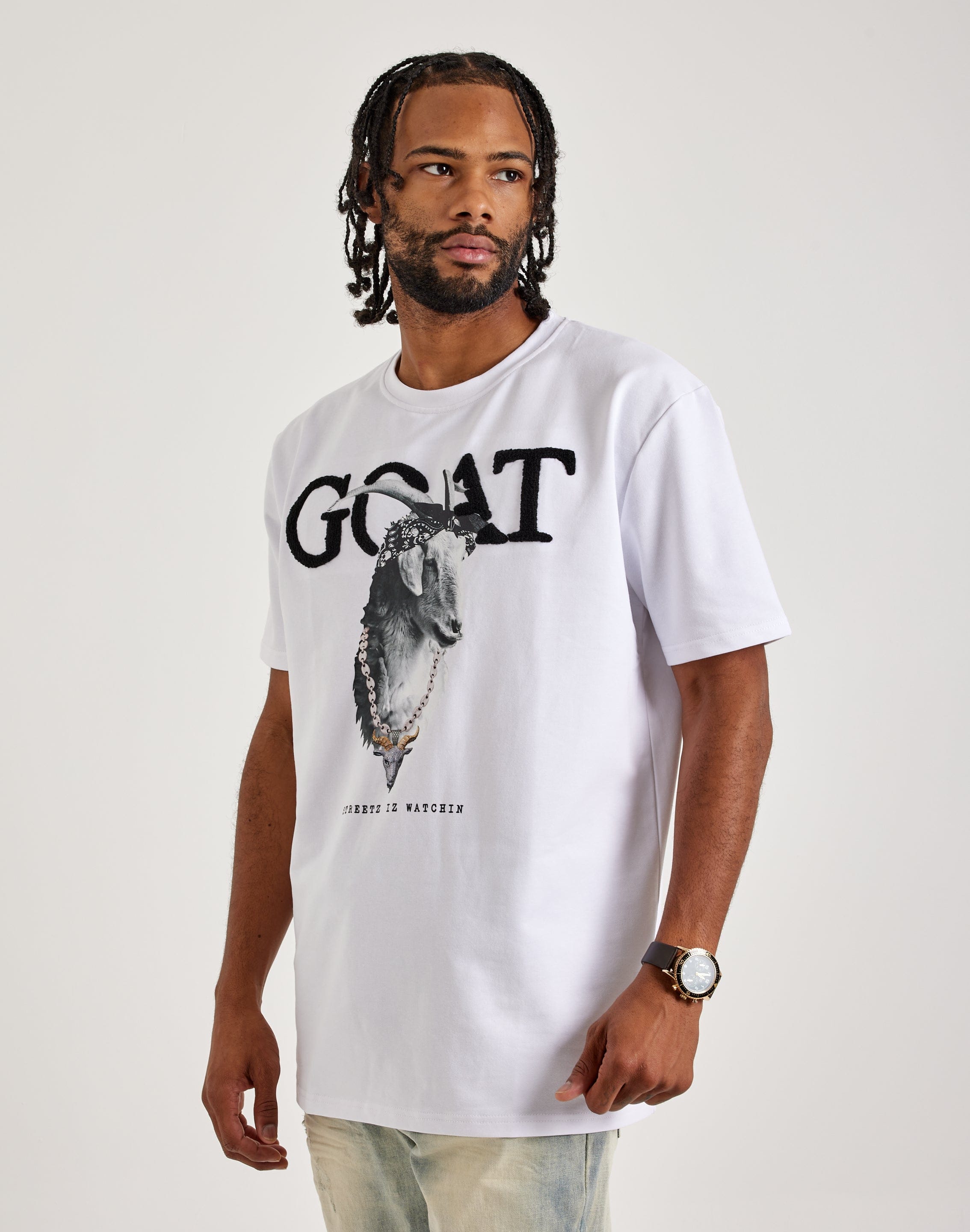 Streetz Iz Watchin Goat Tee – DTLR