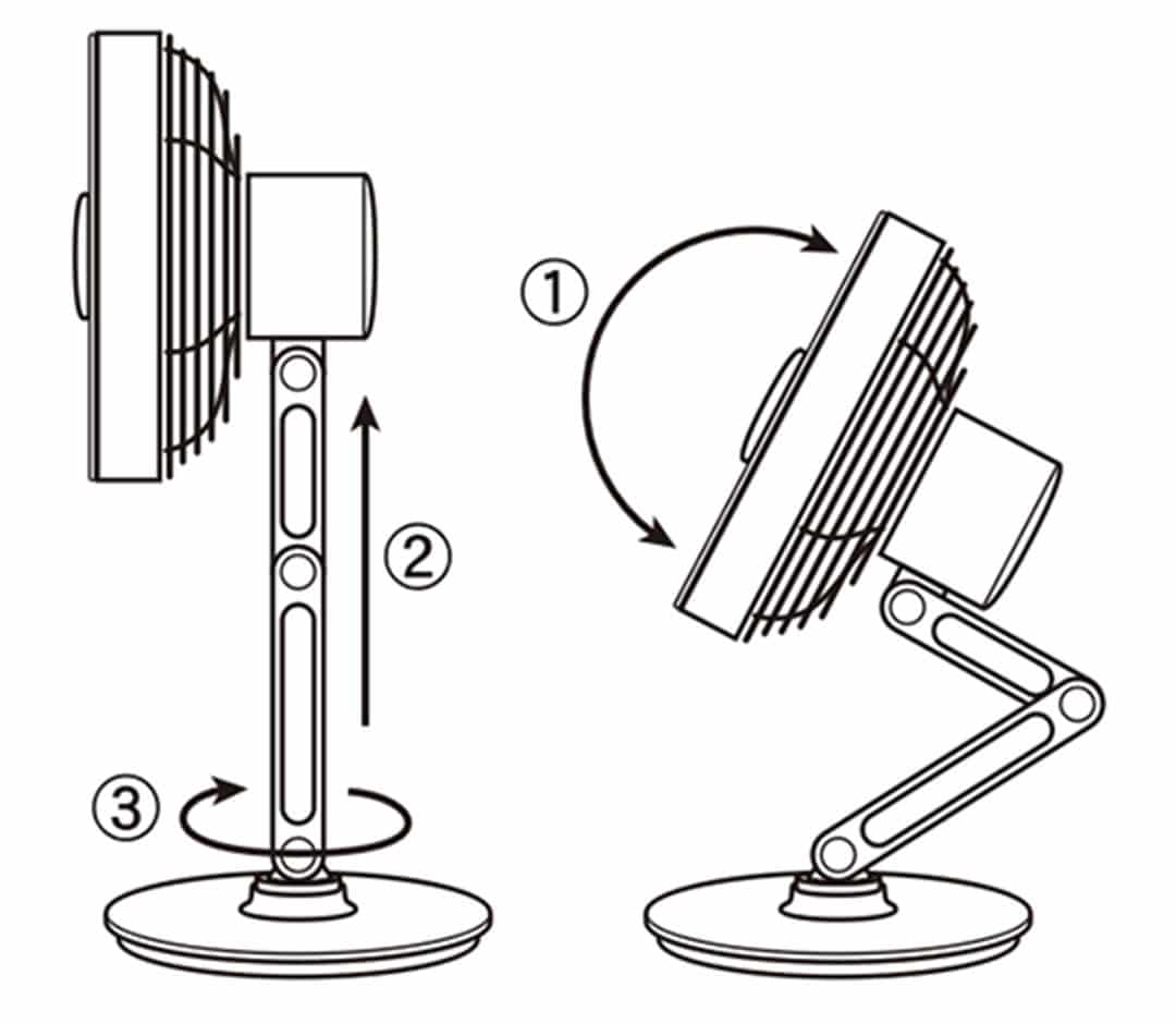 DULTON ONLINE SHOP | SWING ARM DESK FAN CROME/BLACK: 家具