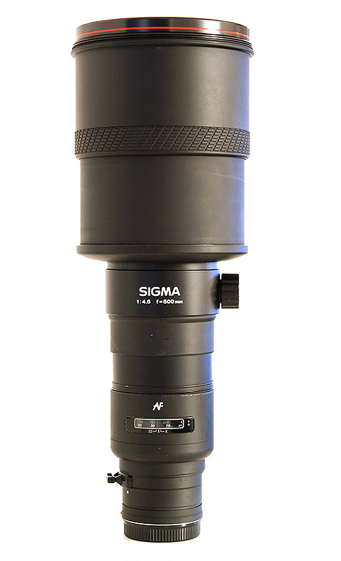 Sigma 500mm F4.5 APO A-mount lens info