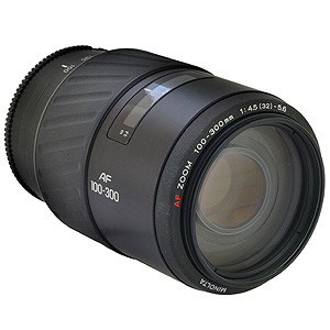 Minolta AF 100-300mm F4.5-5.6 A-mount lens info