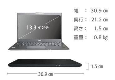パソコンレンタル 富士通 LIFEBOOK U9310/DX （FullHD） ｜ e-TAMAYA