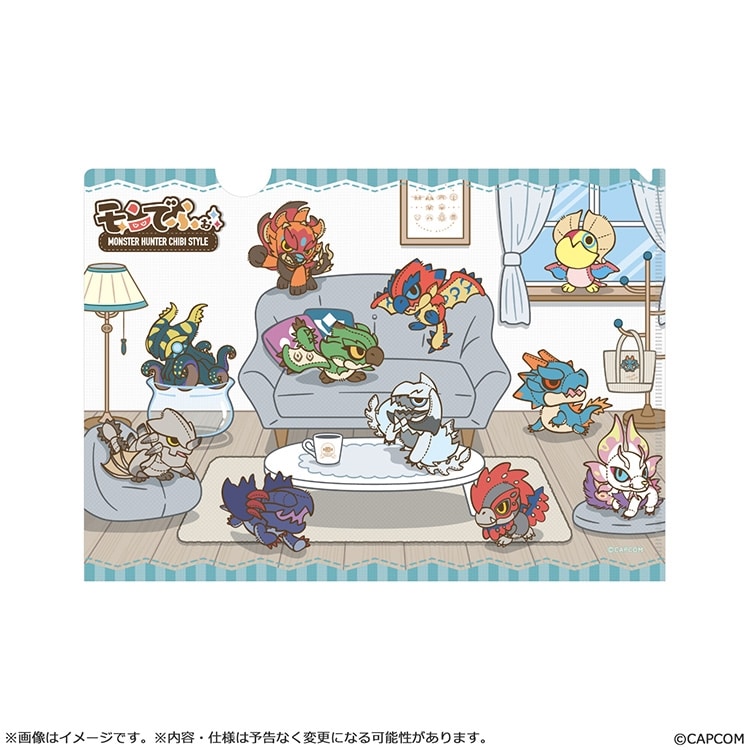 イーカプコン |モンスターハンター モンでふぉ クリアファイル おうち