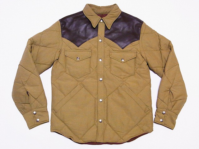 SUGAR CANE[シュガーケーン] レザーヨーク ダウンジャケット SC13069 N