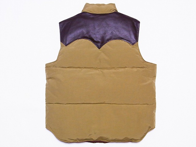 SUGAR CANE[シュガーケーン] レザーヨーク ダウンベスト SC12340