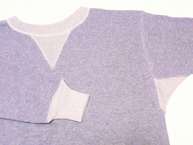 WAREHOUSE[ウエアハウス] スウェット 2本針コンビ両Vスウェット 466